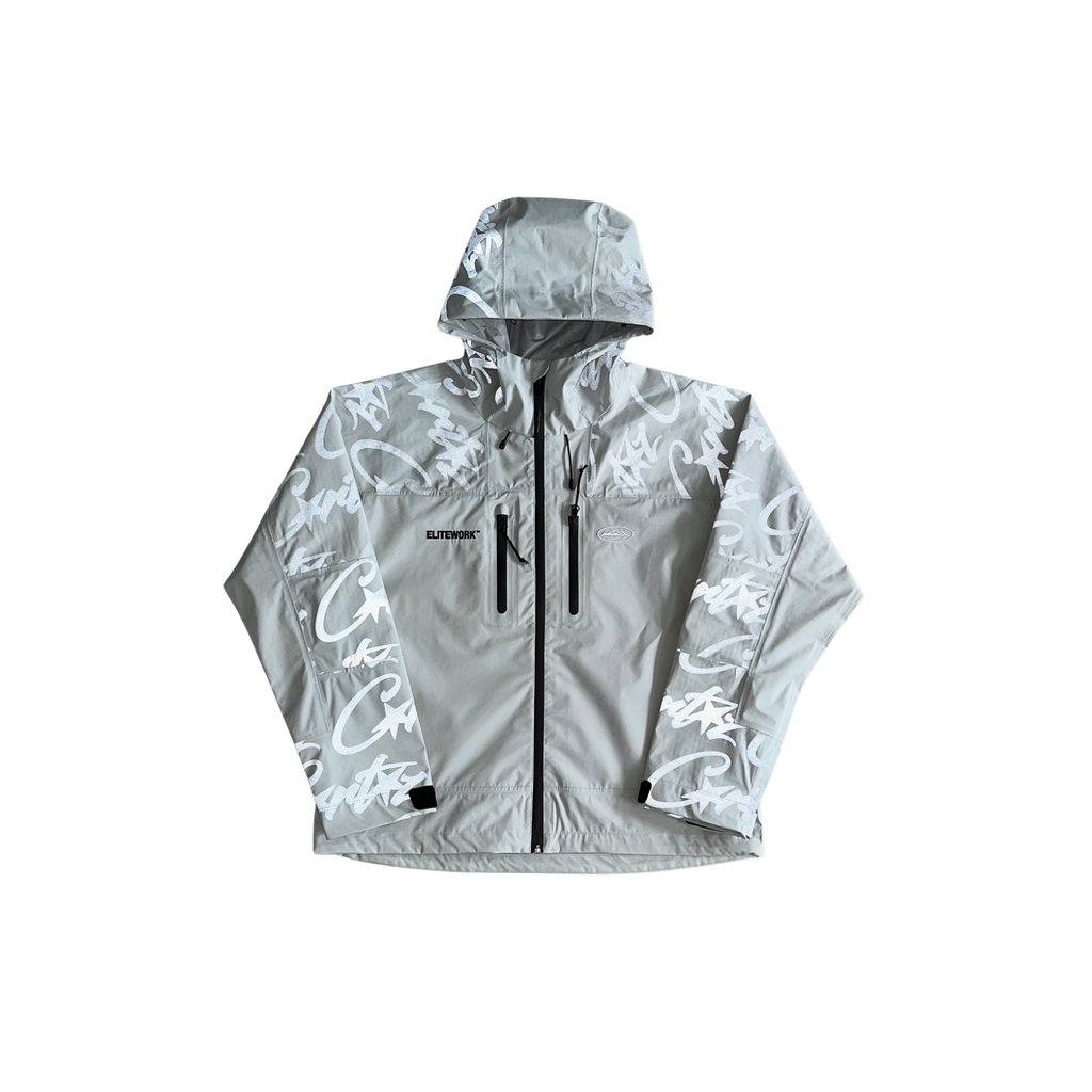 Corteiz Elitework Reflecting Jacket Silver