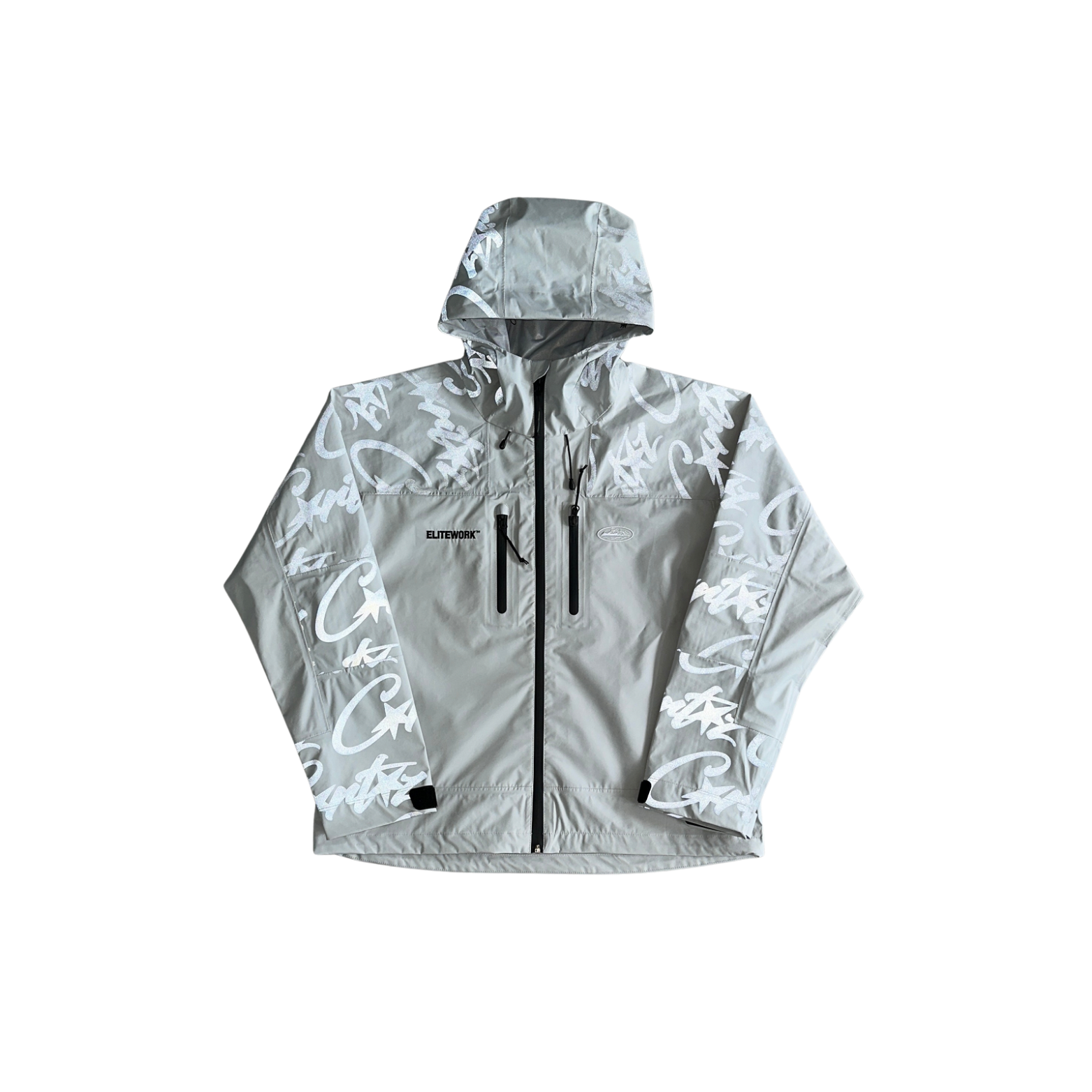 Corteiz Elitework Reflecting Jacket Silver