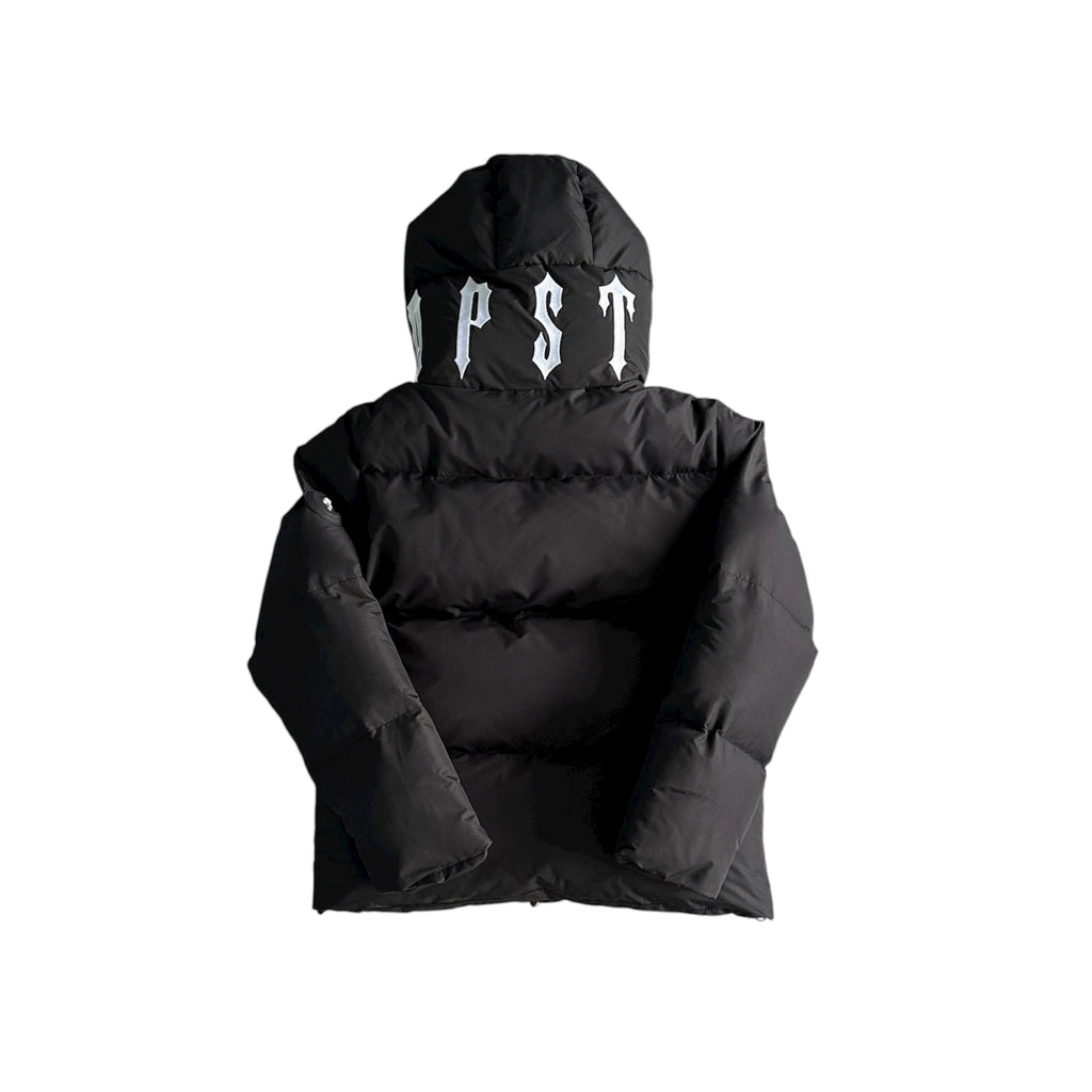 Trapstar Irongate Collar Puffer Jacket Black
