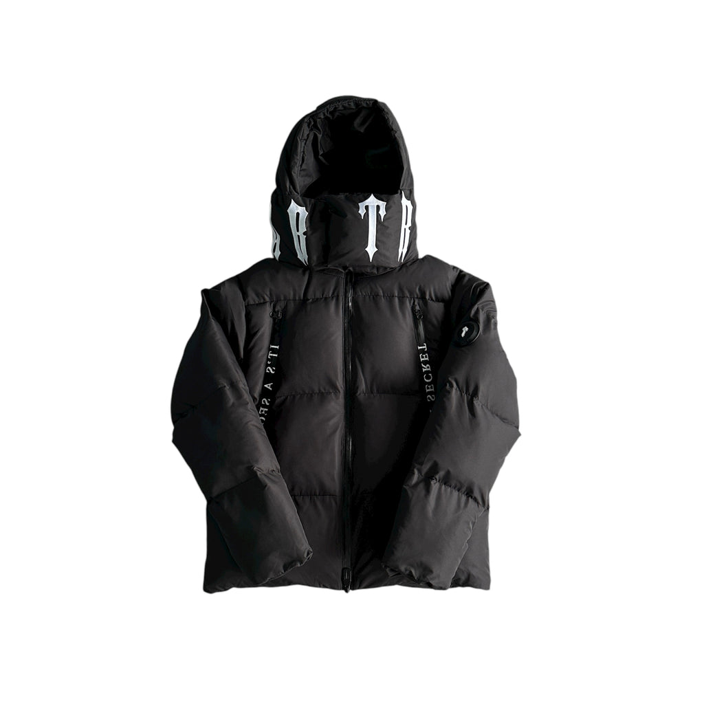 Trapstar Irongate Collar Puffer Jacket Black