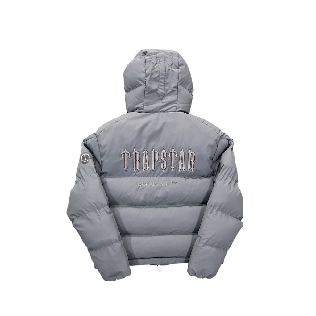 Trapstar Decoded Puffer Jacket Grey