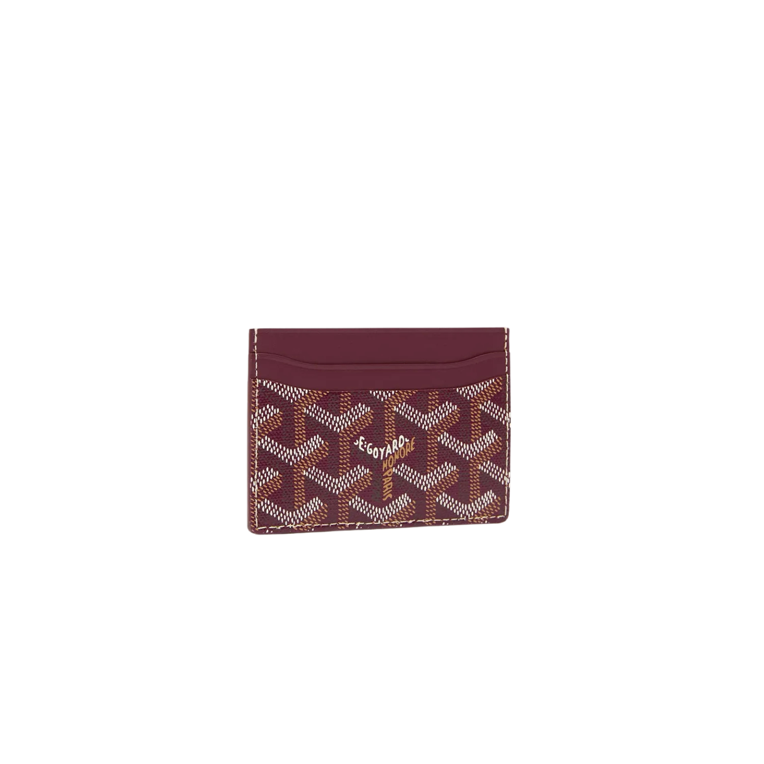 Goyard Saint-Sulpice Card Wallet Wine Red